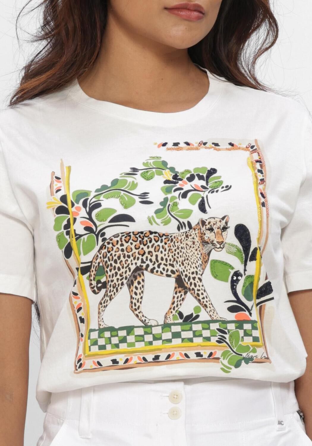 Witte MARC CAIN COLLECTION Tops & T-shirts AC 48.10 J55 - large