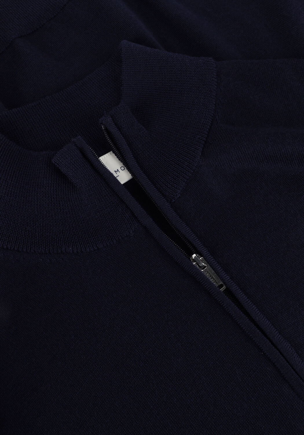 Donkerblauwe PROFUOMO Trui PULLOVER HALF ZIP - large