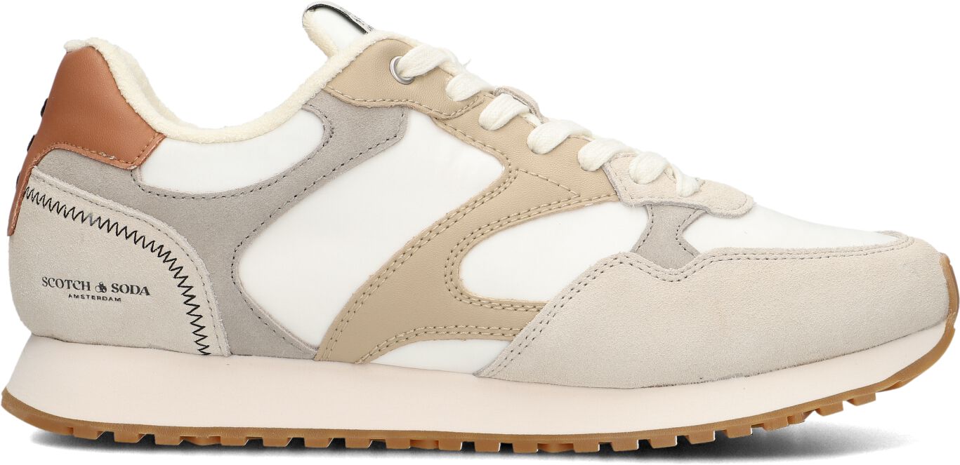 Scotch & Soda Lage Sneakers Heren Cleave 1a, Maat: 41, Materiaal: Textiel, Kleur: Beige