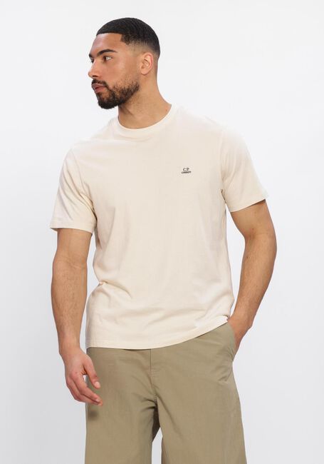 Beige CP COMPANY T-shirt 30/1 JERSEY SHORT SLEEVE LOGO PATCH T-SHIRT - large