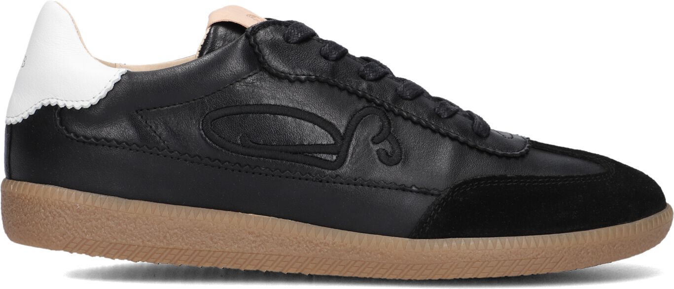 Fred de la Bretoniere Lage Sneakers Dames Pearl Sign, Maat: 42, Materiaal: Leer, Kleur: Zwart