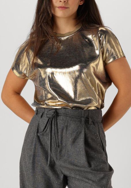 Gouden MOS MOSH T-shirt NIVOLA O-NECK METALLIC TEE - large