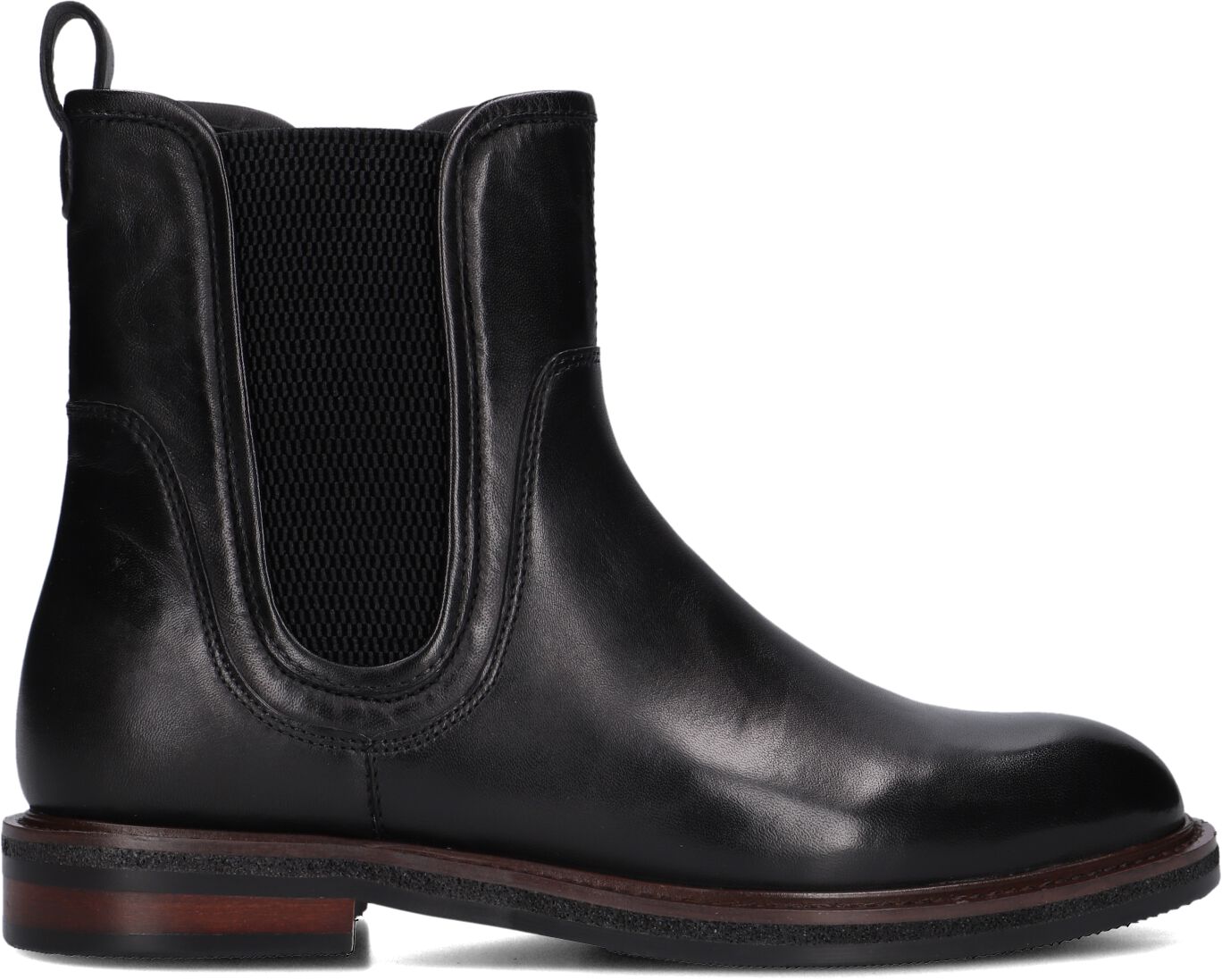 Maripe Enkelboots Dames Fabiola, Maat: 43, Materiaal: Leer, Kleur: Zwart