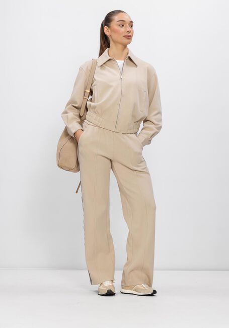 Zand AIMEE THE LABEL Wijde broek BABS TROUSERS - large