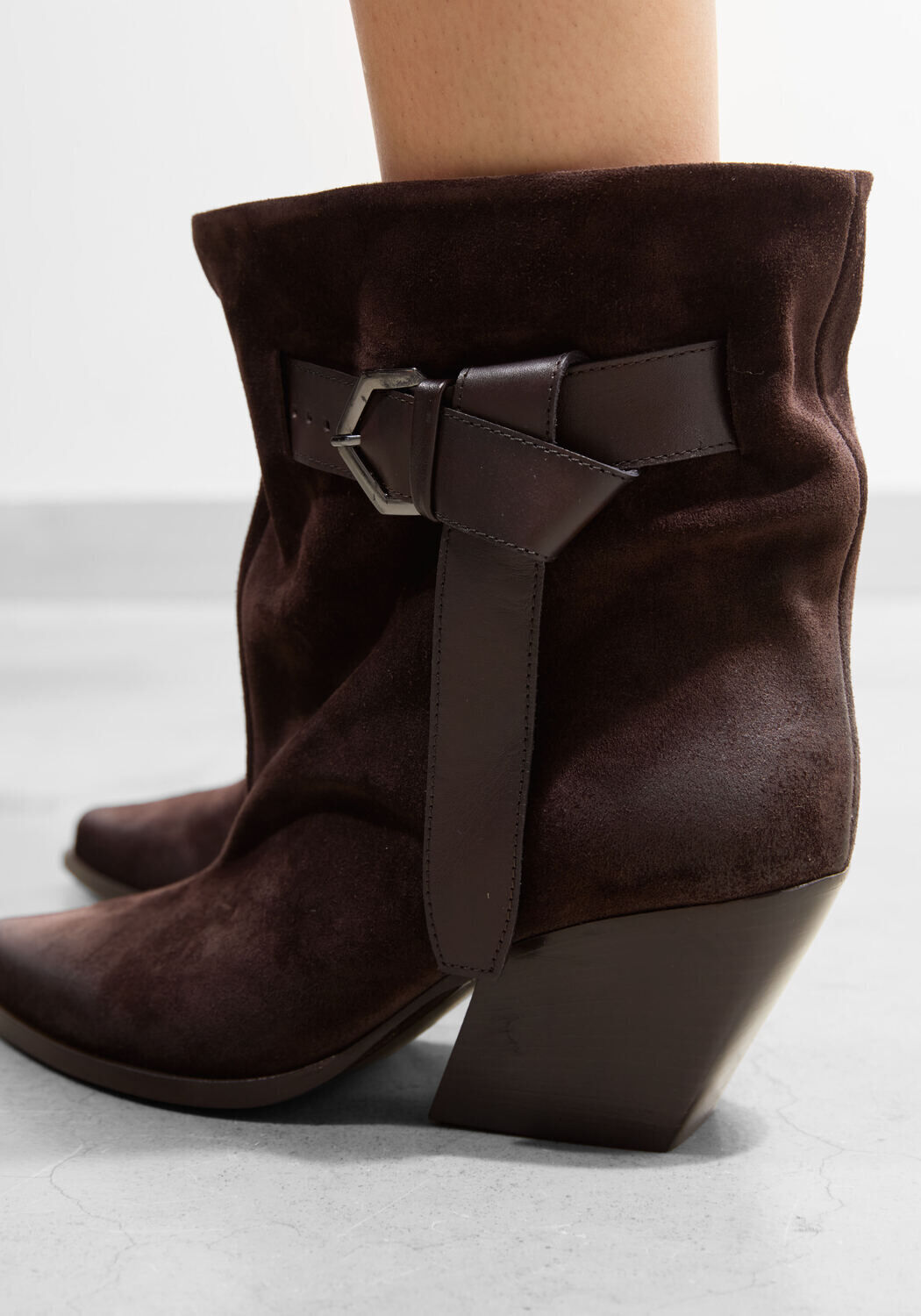 Bruine STRATEGIA Enkellaarsjes E-4494 - large