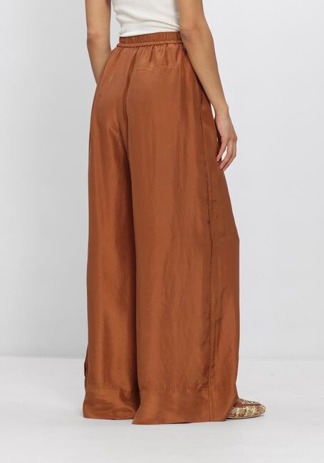 Bronzen FORTE FORTE Broeken HABOTAI SILK DRAWSTRING PANTS - large