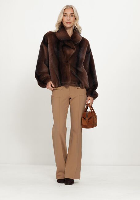 Bruine STUDIO AR Faux fur jas ARIA FAUX MINK - large