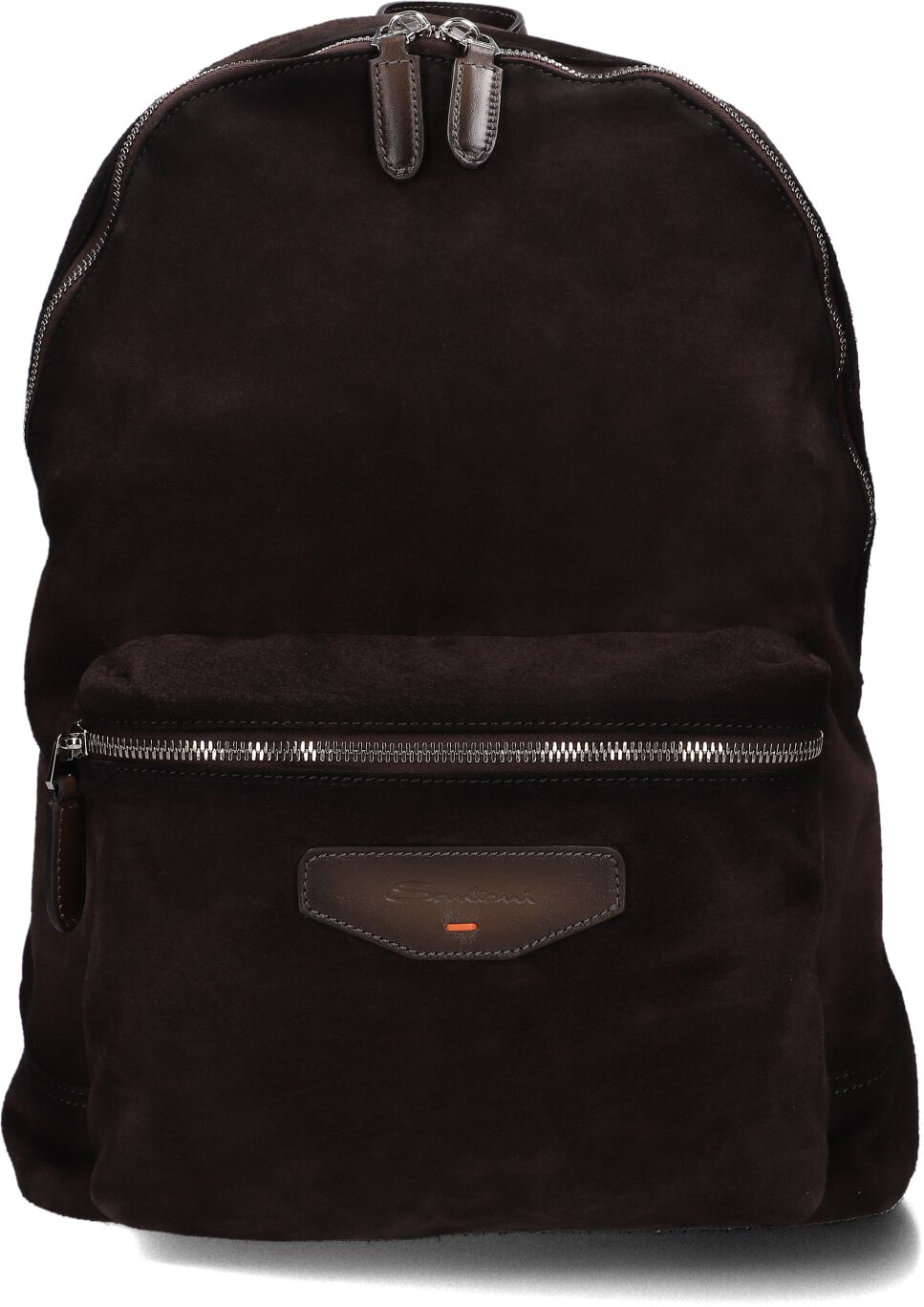 Santoni Santoni Rugtas Heren Zaino Suede-nvat60, Materiaal: Suède, Kleur: Bruin