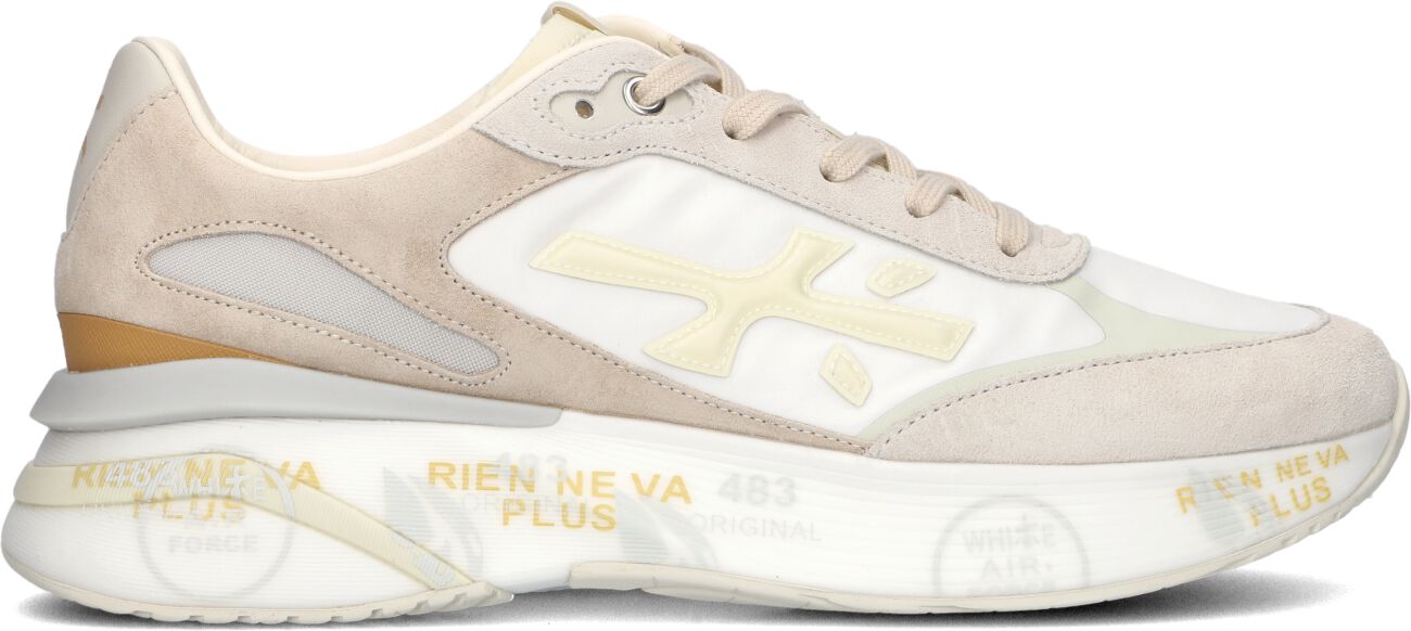 Premiata Lage Sneakers Heren Moerun, Maat: 45, Materiaal: Suède, Kleur: Wit