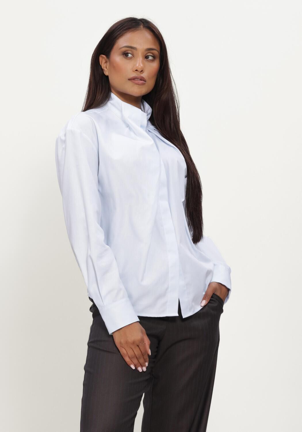 Lichtblauwe MARGAUX LONNBERG Blouses INDIA CHEMISE - large