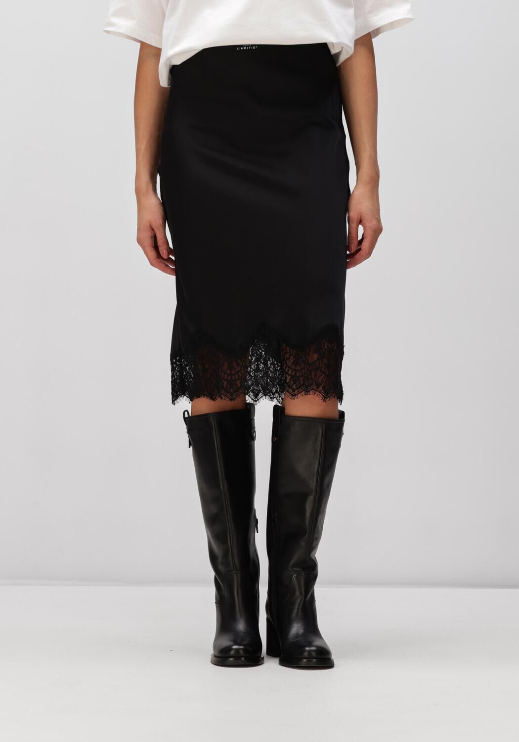 Haute L'Amitié Midirok Dames Naomi Lingerie Pencill Skirt, Maat: XS, Kleur: Zwart afbeelding 1