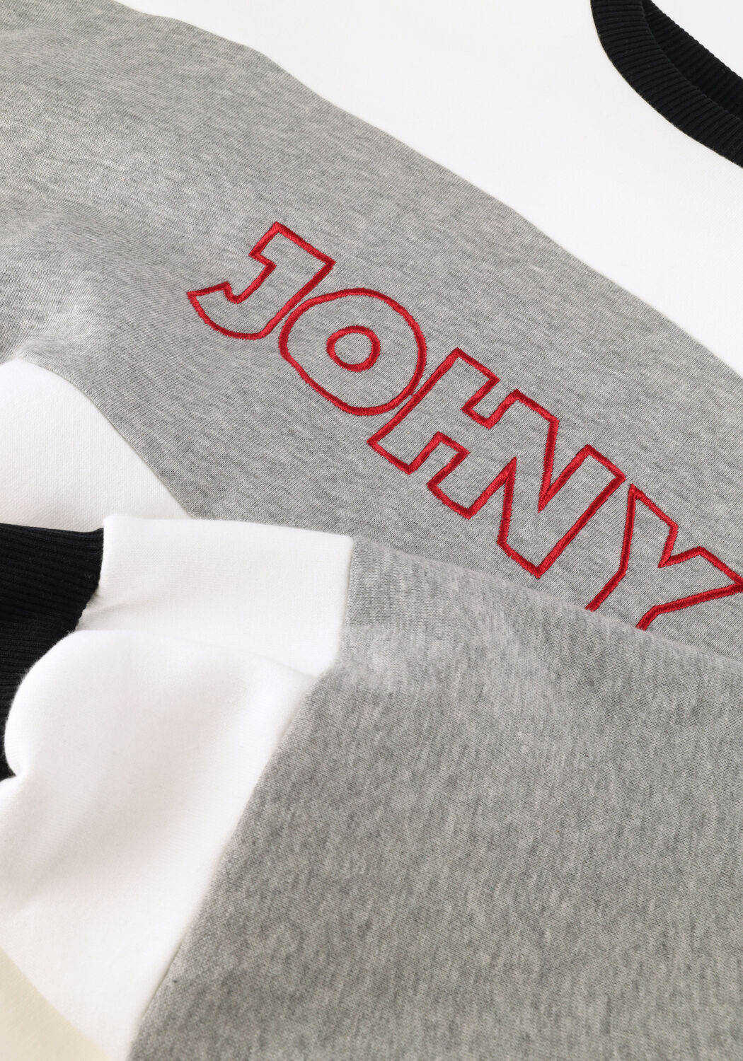 Lichtgrijze JOHNY Truien/vesten OSCAR SWEATER - large