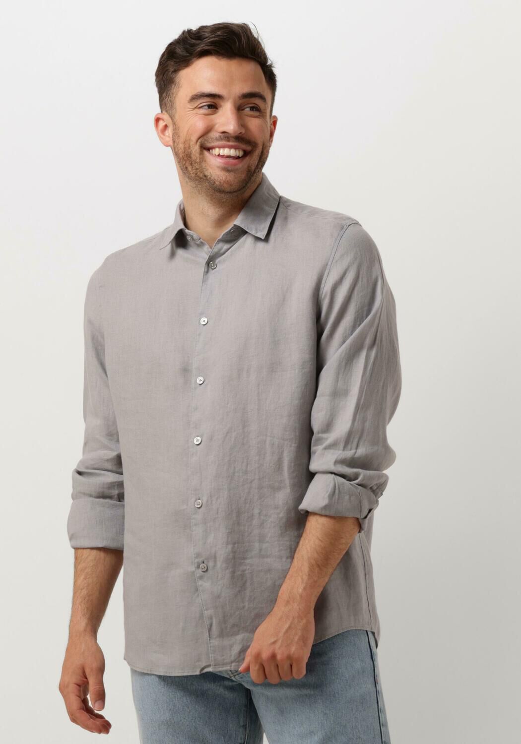 Drykorn Casual Overhemd Heren Ramis 126106, Maat: L, Kleur: Grijs