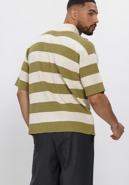 Groene AMI PARIS Polo SHORT SLEEVES POLO WITH AMI DE COEUR PATCH - large