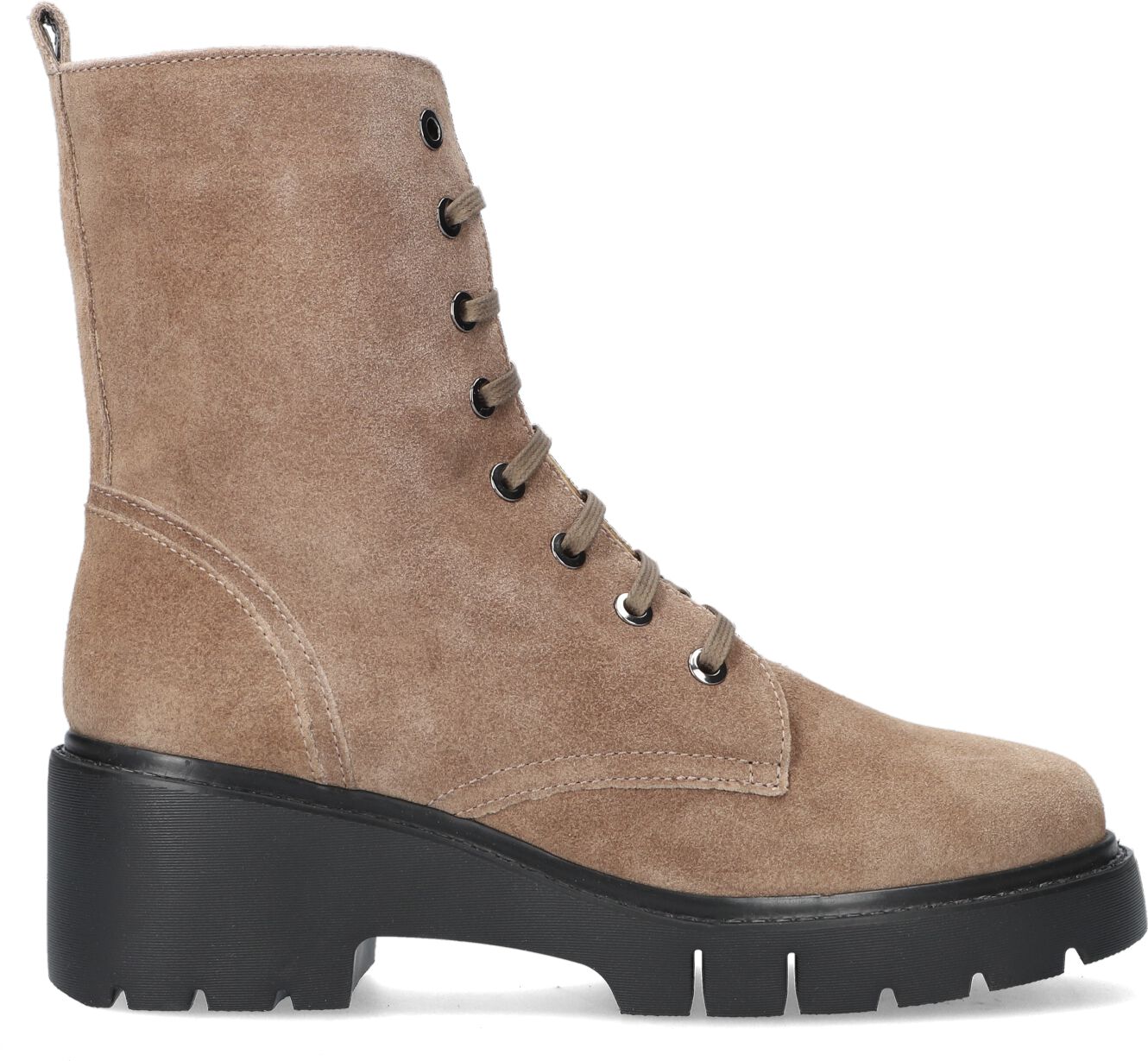 Unisa Veterboots Dames Jriso, Maat: 40, Materiaal: Suède, Kleur: Taupe
