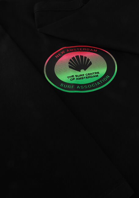 Zwarte NEW AMSTERDAM SURF ASSOCIATION T-shirt SURF CENTRE LONGSLEEVE BLACK - large