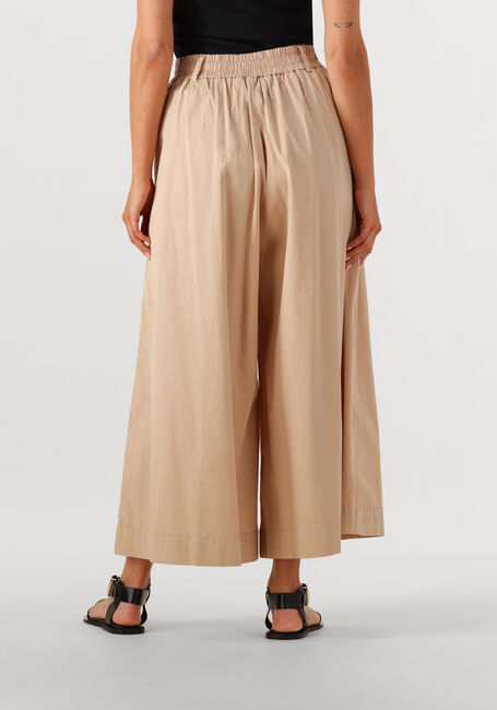Beige SUMMUM Wijde broek CULOTTE LT WT STRETCH POPLIN - large