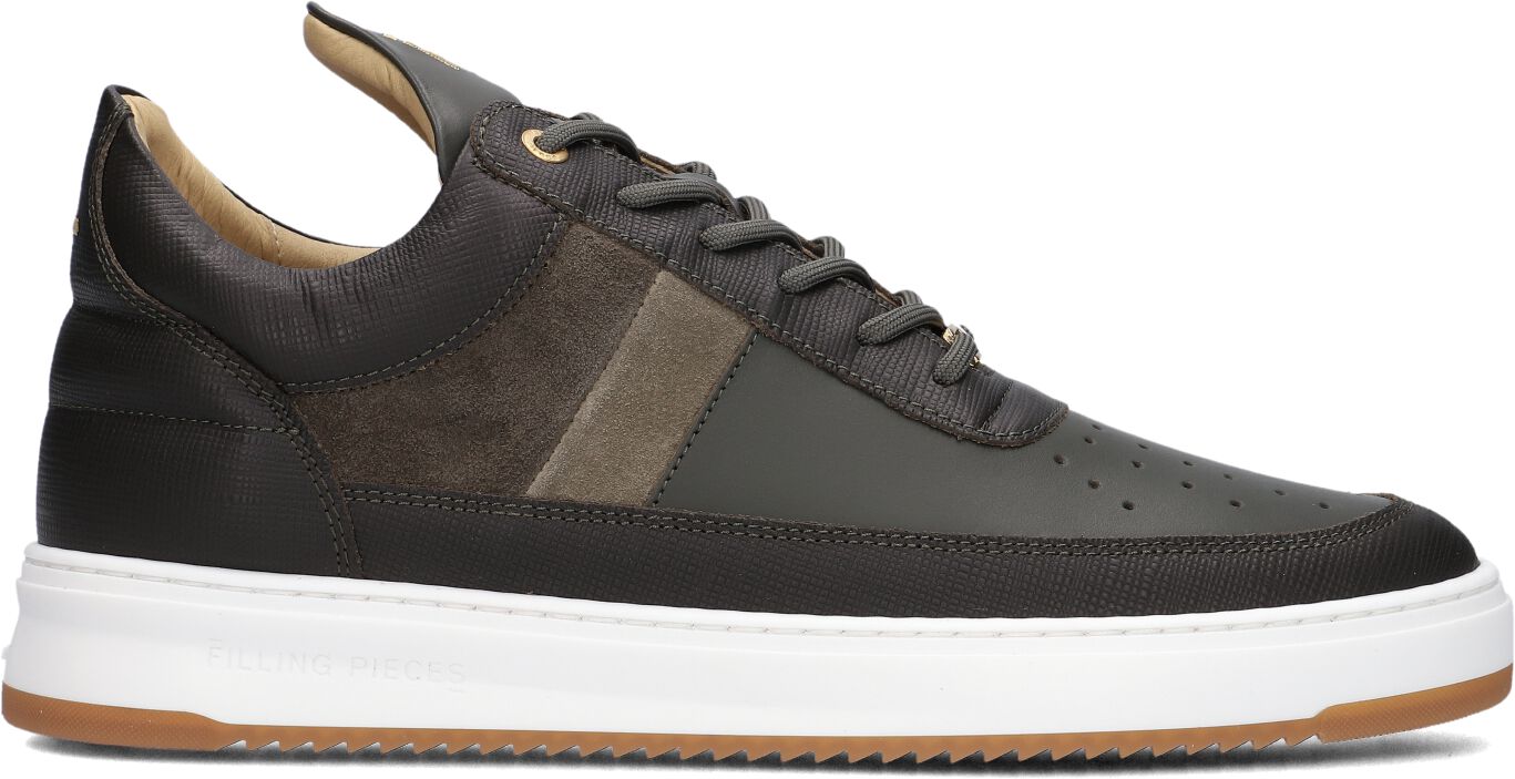 Filling Pieces Lage Sneakers Heren Low Top Game Lux, Maat: 46, Materiaal: Nubuck, Kleur: Groen
