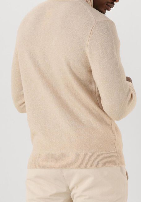 Beige PROFUOMO Trui PULLOVER ROLL NECK WOOL BLEND - large