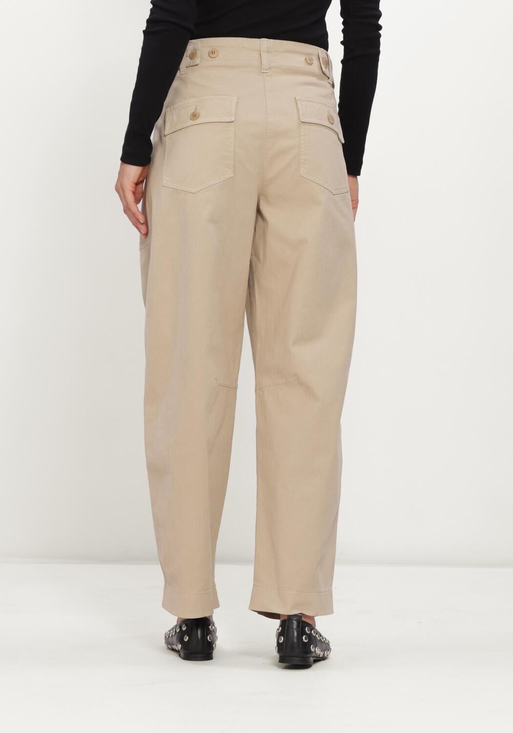 Zand CAMBIO Wijde broek OCTOBER STUDIO87 - large