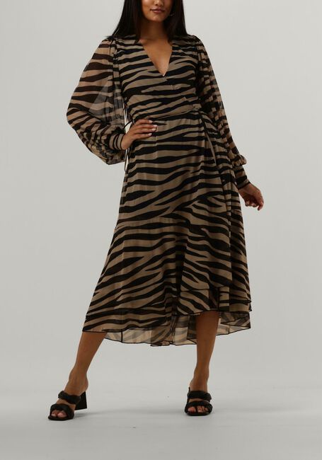 Beige BRUUNS BAZAAR Midi jurk PHLOX NORA DRESS - large