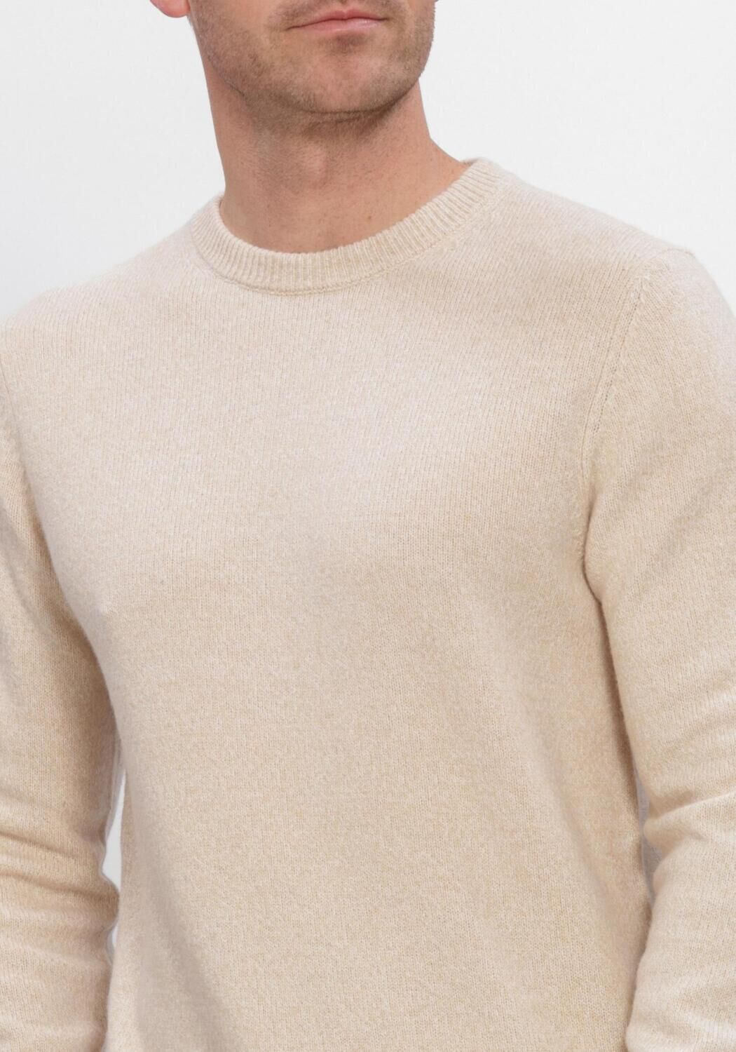 Beige PROFUOMO Trui PULLOVER CREW NECK 80/20 - large