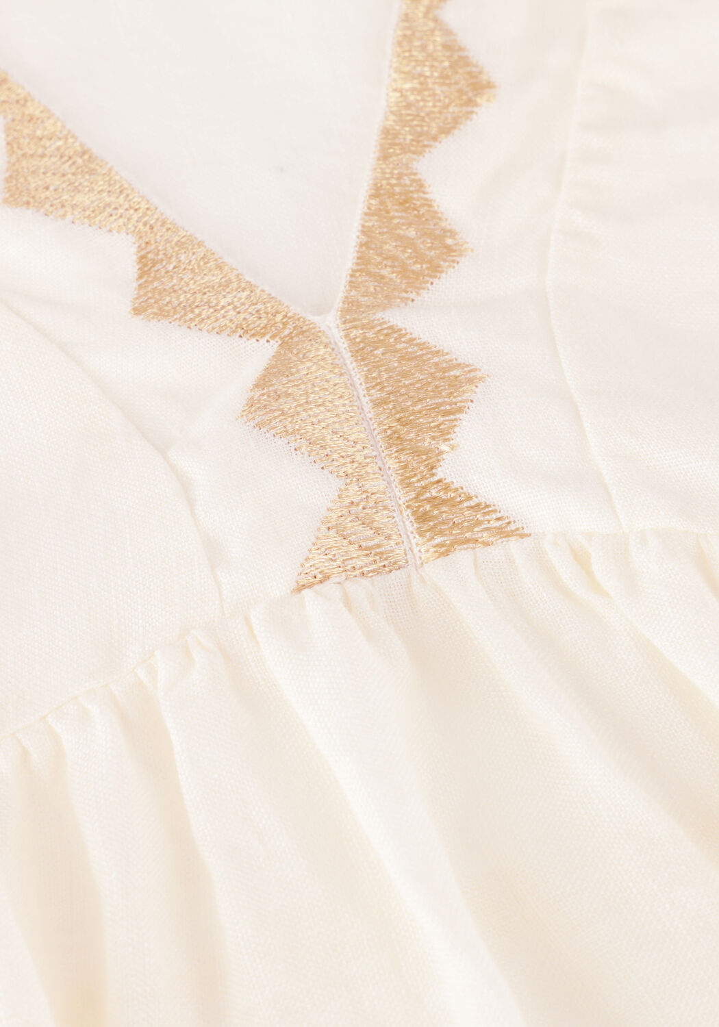 Ecru GREEK ARCHAIC KORI Mini jurk 231114 - large