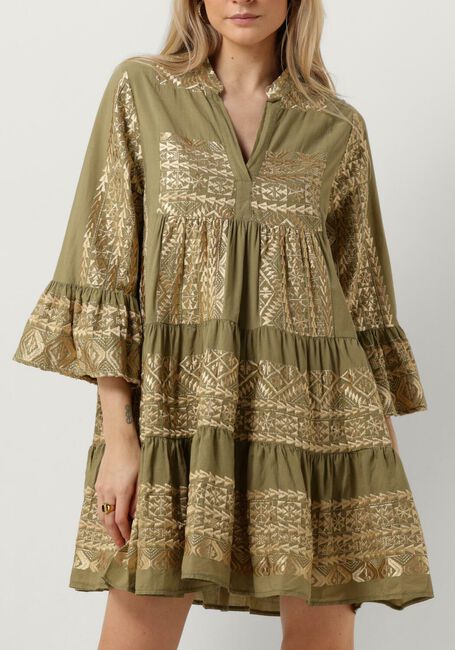 Groene GREEK ARCHAIC KORI Mini jurk 330652 - large