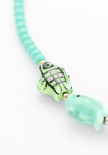 Groene BONNIE STUDIOS Kettingen FISH TRIO NECKLACE - large