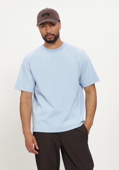 Lichtblauwe OLAF HUSSEIN T-shirt ESSENTIAL TEE - large