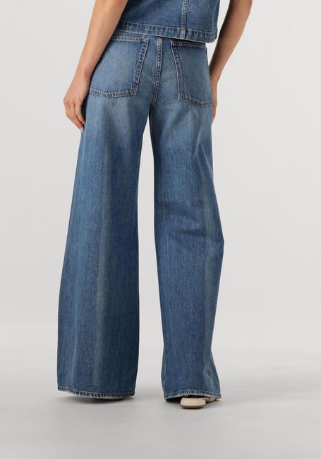 Blauwe ULLA JOHNSON Wijde broek THE BIANCA WIDE LEG JEAN - large