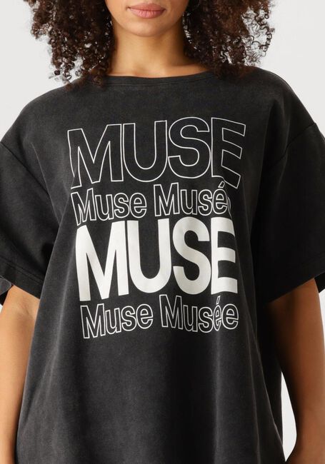 Zwarte COPENHAGEN MUSE T-shirt CMMUSE-LOGO-TEE - large