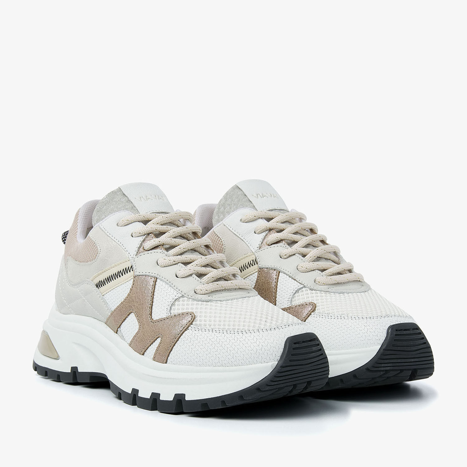 Witte VIA VAI Lage sneakers LIZ FINLEY - large