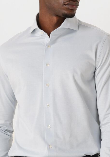 Lichtblauwe PROFUOMO Klassiek overhemd SHIRT X-CUTAWAY JAPANESE KNITTED - large