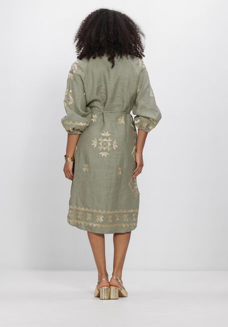 Groene GREEK ARCHAIC KORI Midi jurk S26K-2143242 - large