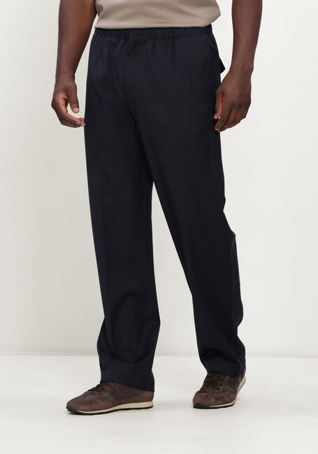 Donkerblauwe LARDINI Wijde broek PANTALONE UOMO EASY WEAR DROP REG - large