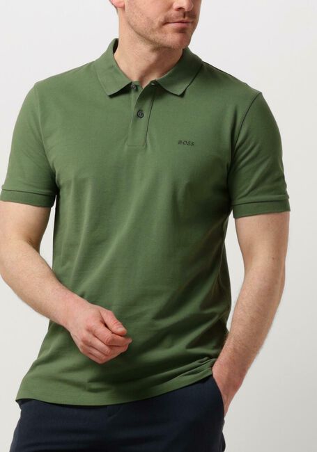 Donkergroene BOSS BLACK Polo PALLAS - large