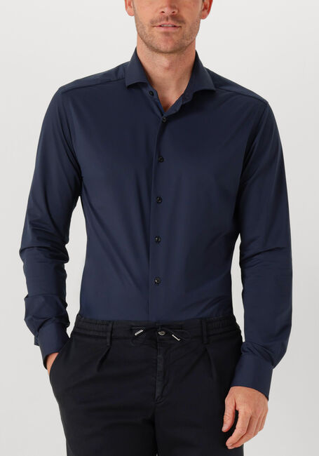 Donkerblauwe XACUS Casual overhemd ACTIVE SHIRT 558ML - large