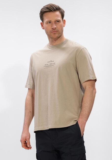 Beige STONE ISLAND T-shirt SS T-SHIRT S0285 - large