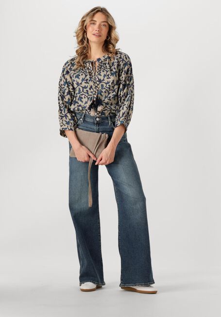 Multi SUMMUM Blouses 3/4 SLEEVE TOP BLOCK PRINT - large