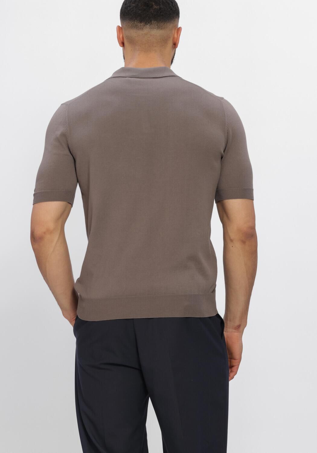 Bruine GRAN SASSO Polo TENNIS S/SLV SKIPPER - large