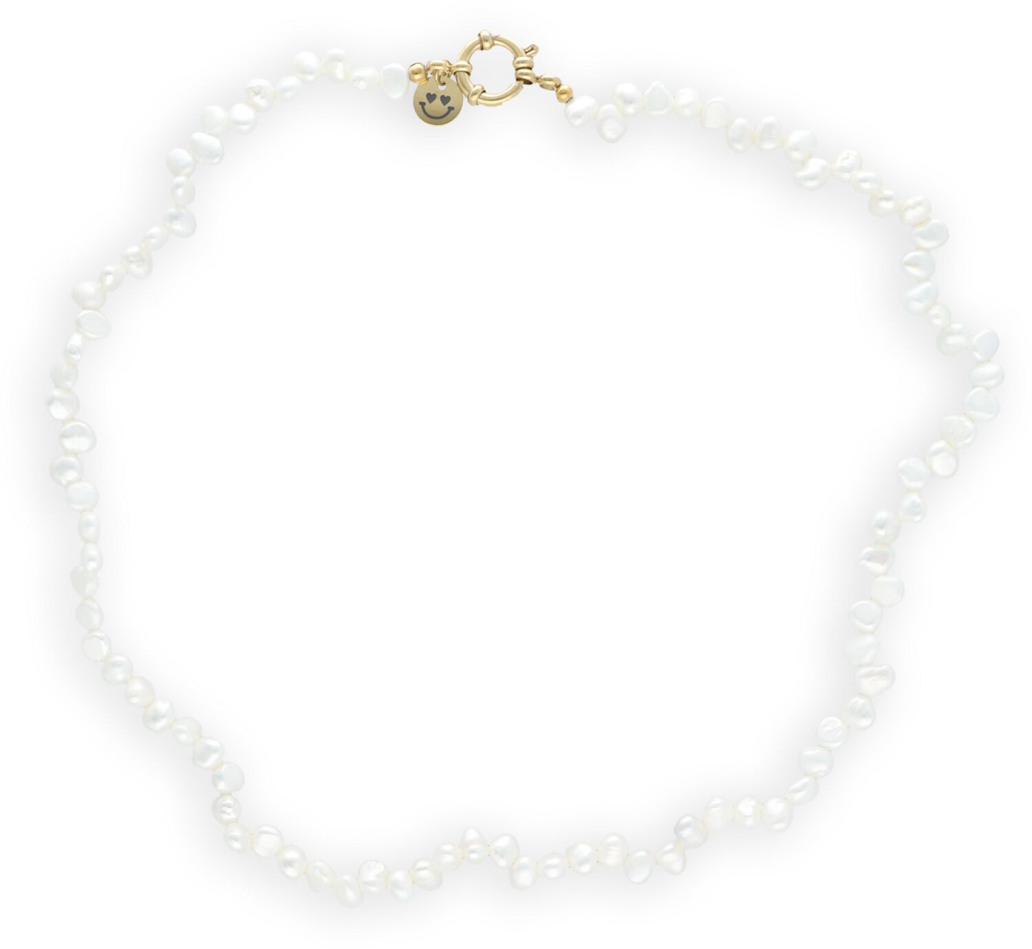 Bonnie Studios Ketting Dames Fred Funky Necklace, Kleur: Wit afbeelding 1