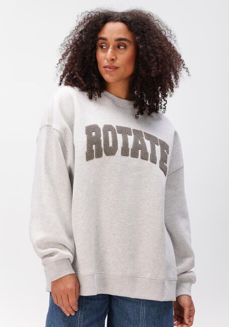 Lichtgrijze ROTATE Truien/vesten HEAVY SWEAT CREWNECK - large
