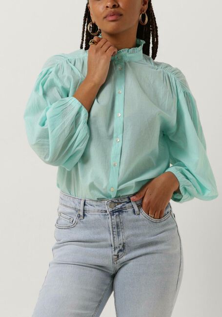 Lichtblauwe ANTIK BATIK Blouses ANNA BLOUSE - large