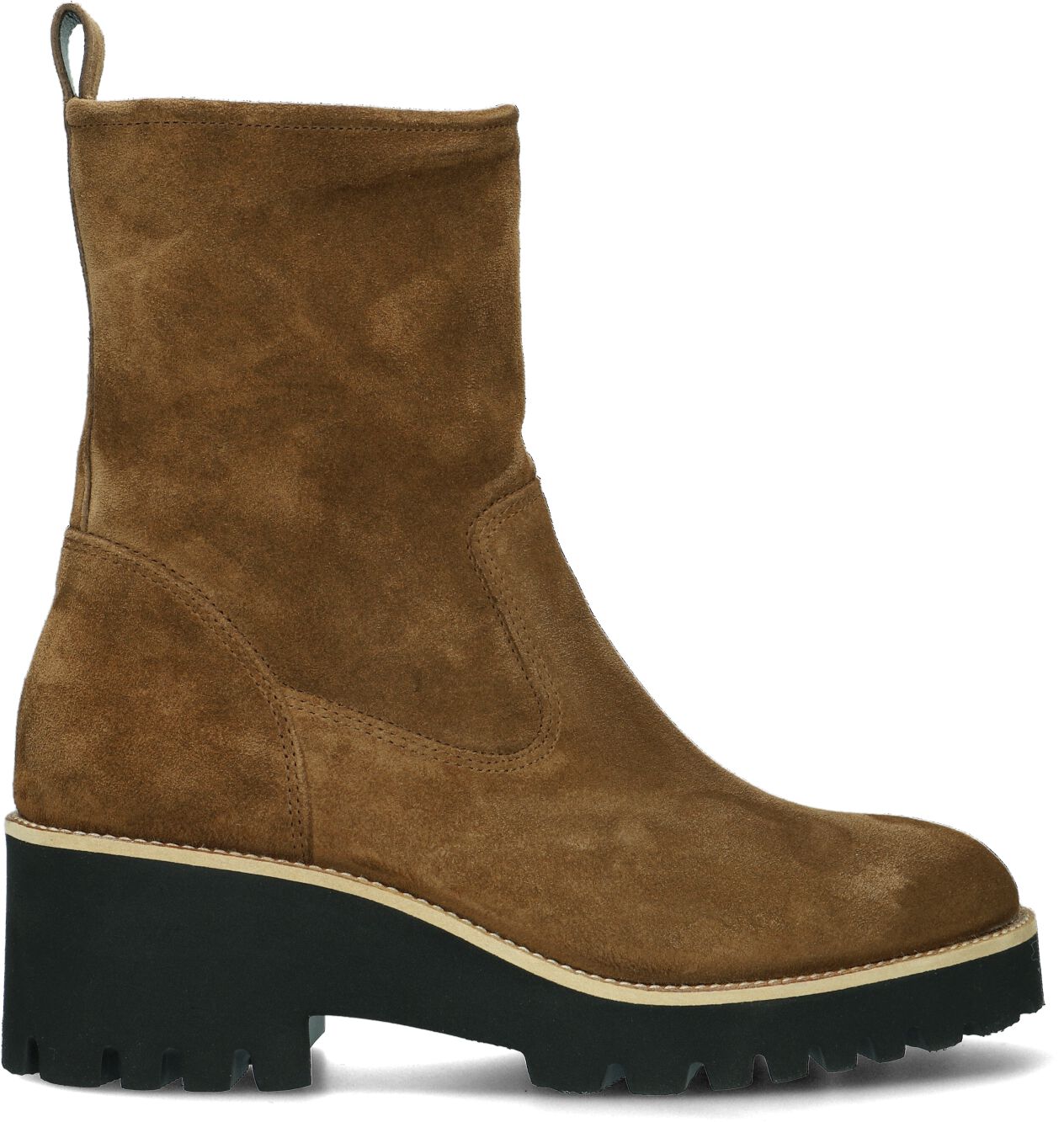 Paul Green Enkelboots Dames 9017, Maat: 38,5, Materiaal: Suède, Kleur: Bruin