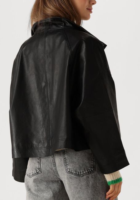 Zwarte CO'COUTURE Jassen PHOEBECC LEATHER BOX JACKET - large
