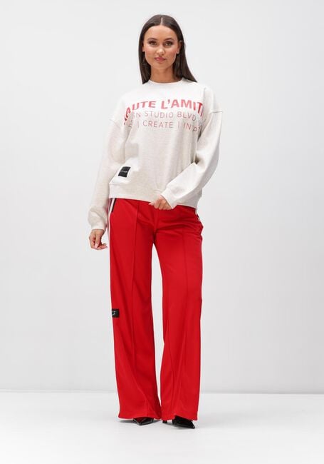 Rode HAUTE L'AMITI&Eacute; Wijde broek BAGGY RN TRACK TALL PANTS - large