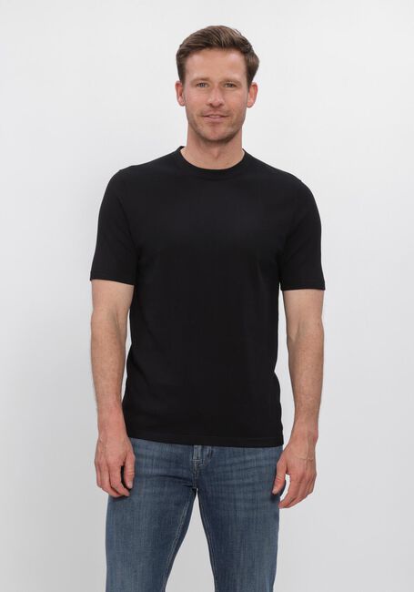 Zwarte PROFUOMO Polo T-SHIRT CREW NECK SS AERO EASE - large