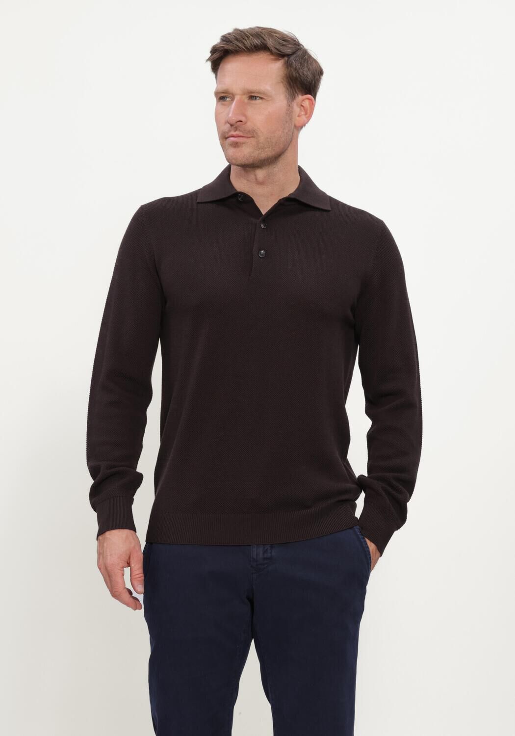 Bruine FILIPPO DE LAURENTIIS Polo POLO ML - large