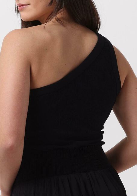Zwarte PENN & INK Top SINGLET ONE SHOULDER - large